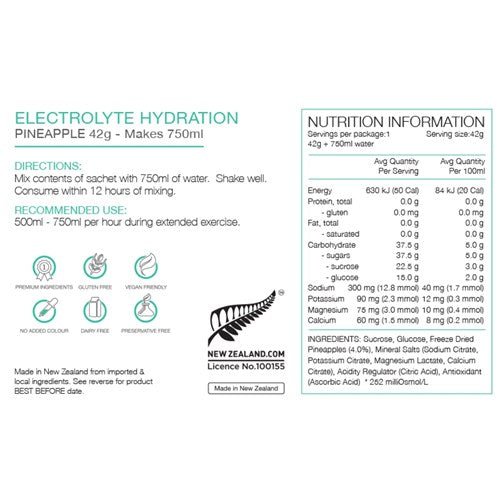 Electrolyte Hydration - Pineapple 42g - Aspley Bike Shop