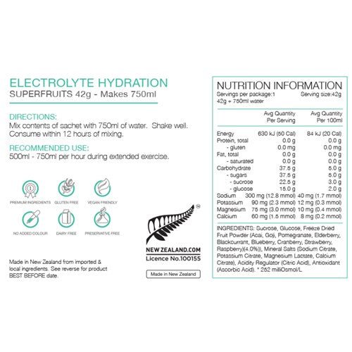 Electrolyte Hydration - Superfruits 42g - Aspley Bike Shop